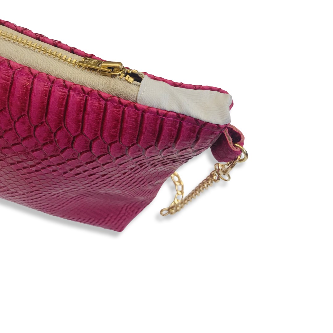 Ermina (magenta) clutch bag Desperate Design